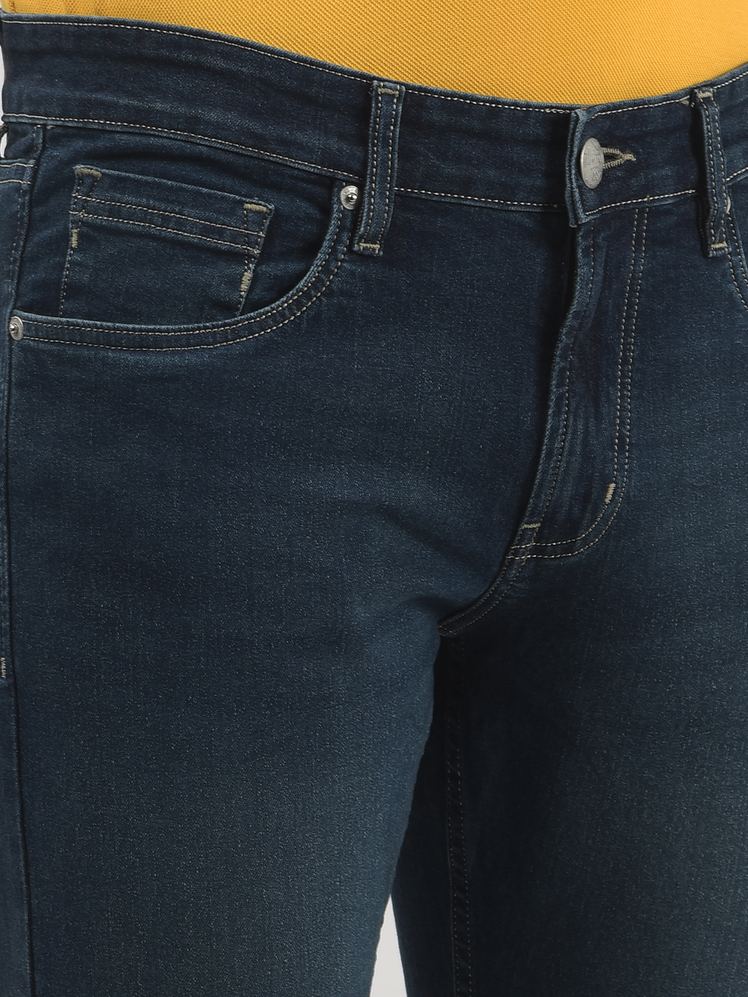 Numero Uno Men Solid Dark Blue Jeans